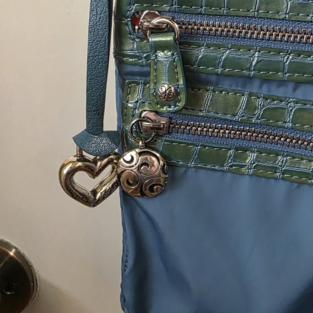 Brighton Teal and Blue Crossbody Bag - Picture 2 of 16